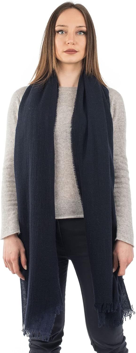 Cashmere pashmina wrap in warm neutral — lightweight wedding shawl — view 2