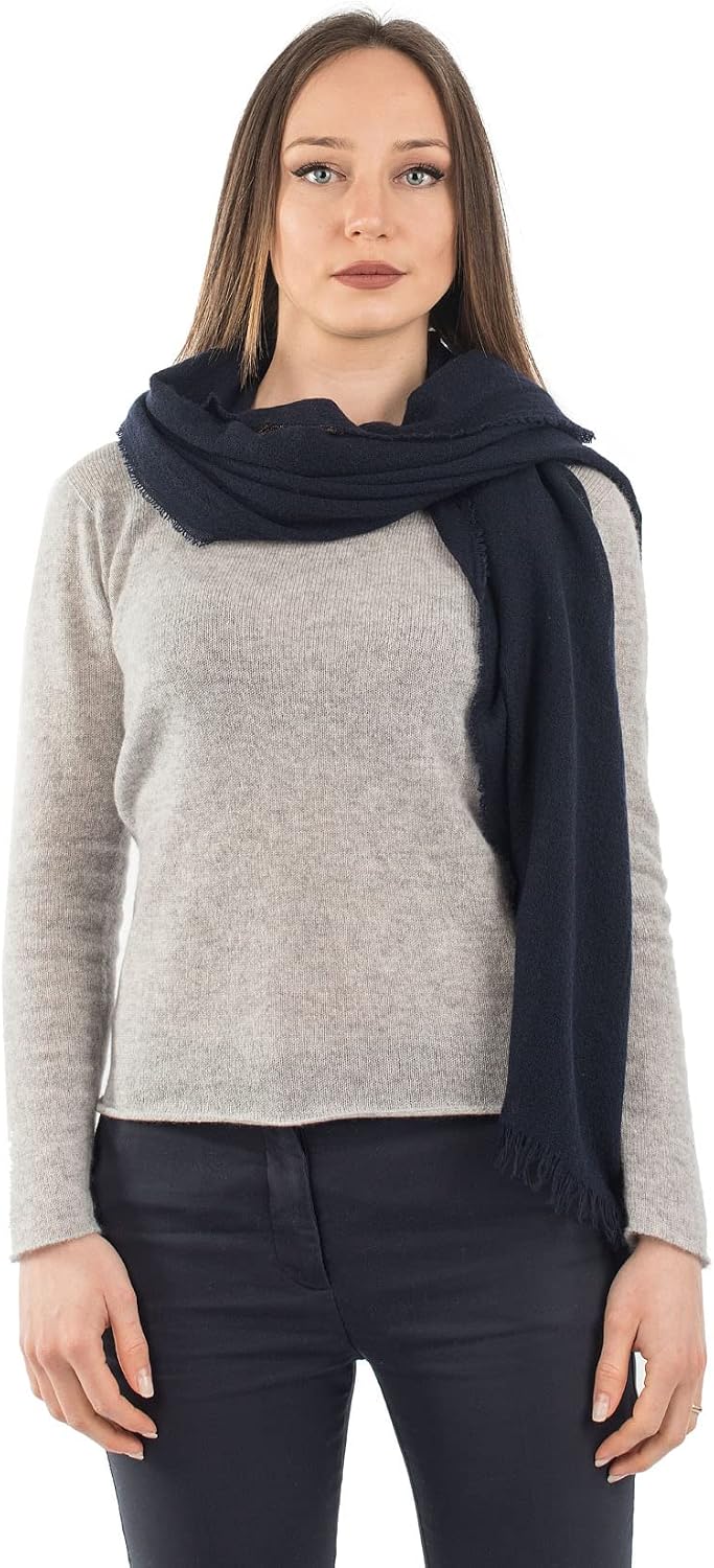 Cashmere pashmina wrap in warm neutral — lightweight wedding shawl — view 4