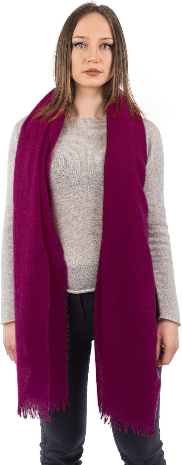 Cashmere pashmina wrap in warm neutral — lightweight wedding shawl — detail