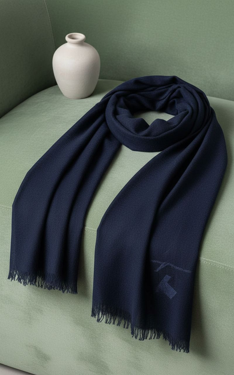 Cashmere pashmina wrap in warm neutral — lightweight wedding shawl — view 4