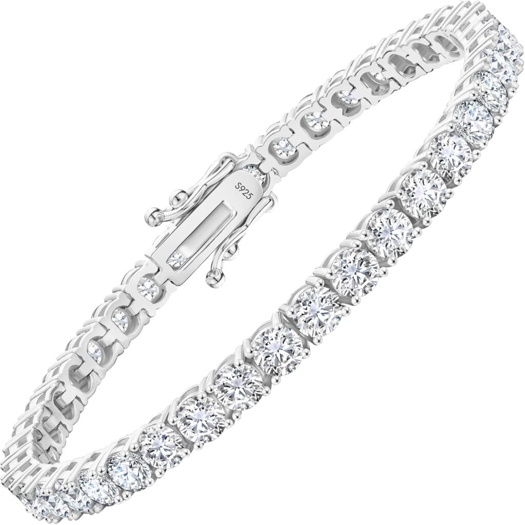 Lab-Grown Moissanite Tennis Bracelet for Weddings