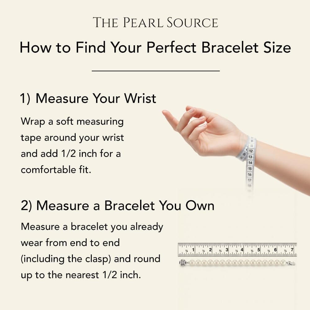 white freshwater pearl double strand bracelet with sterling silver clasp — view 4