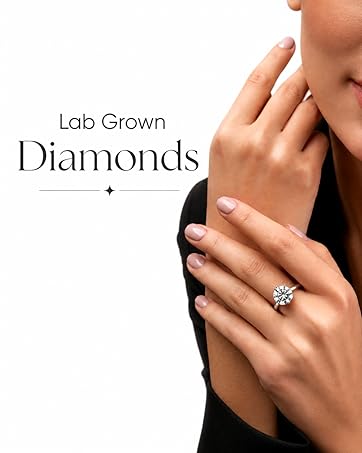 Lab grown diamond tennis bracelet in white gold with 4-prong settings — detail