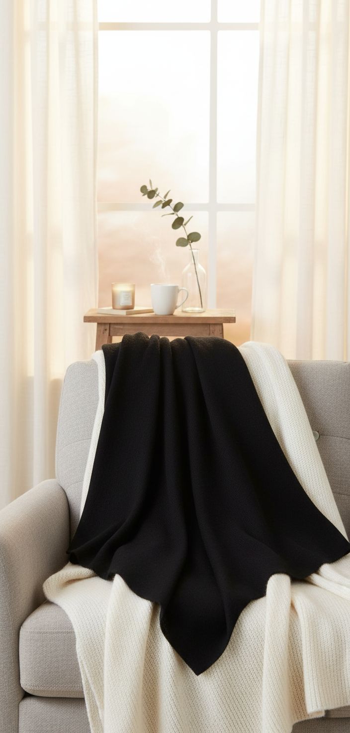 cashmere pashmina wrap in neutral tone — lightweight travel shawl — view 5