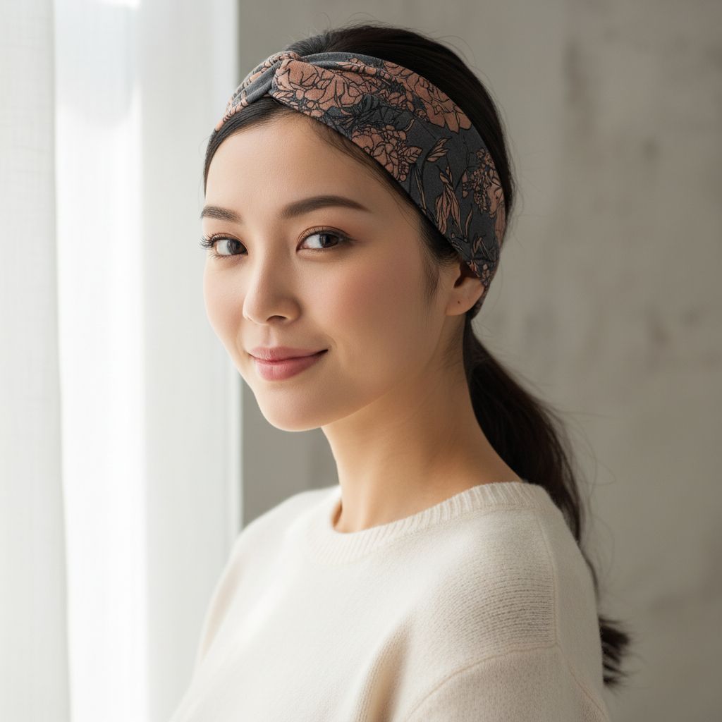 Boho wide headbands in multi colors — non-slip yoga and workout hair accessories — view 1