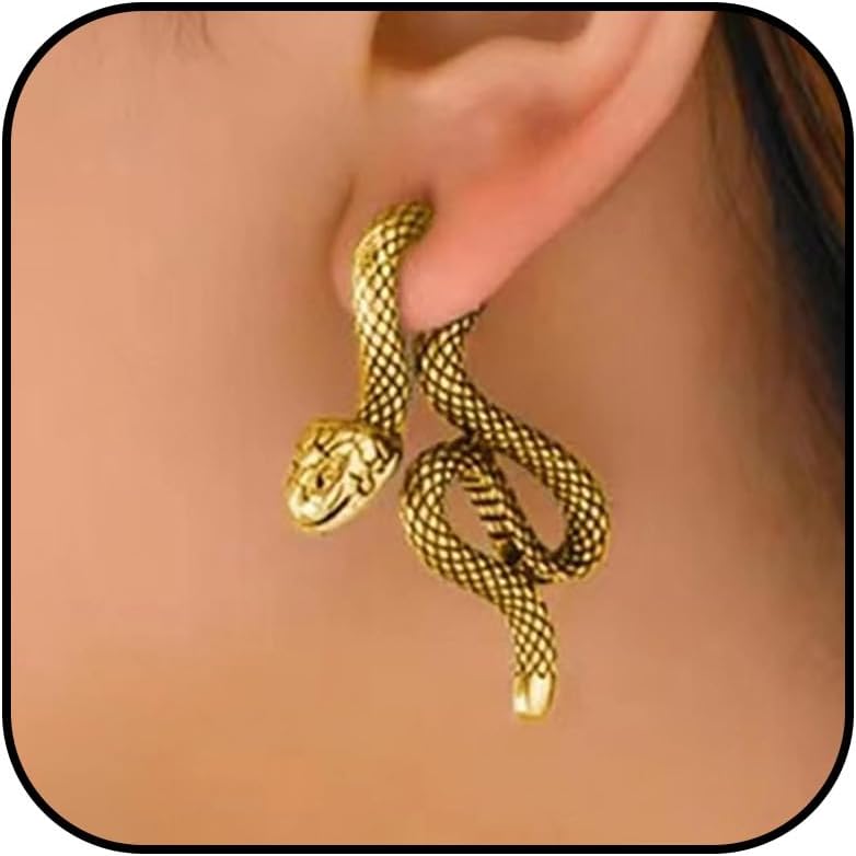 Bold gothic stud earrings in multicolor — unique statement jewelry for parties — view 5