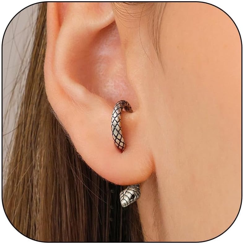 Bold gothic stud earrings in multicolor — unique statement jewelry for parties — view 7