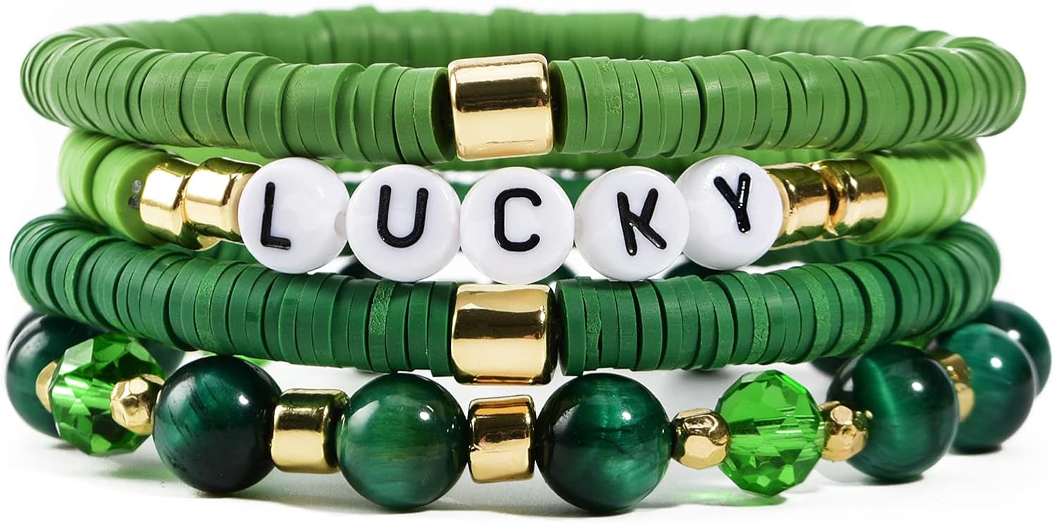Multicolor boho beaded stretch bracelets — handmade stackable design — view 2