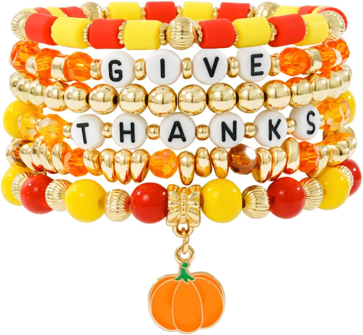Multicolor boho beaded stretch bracelets — handmade stackable design — view 3